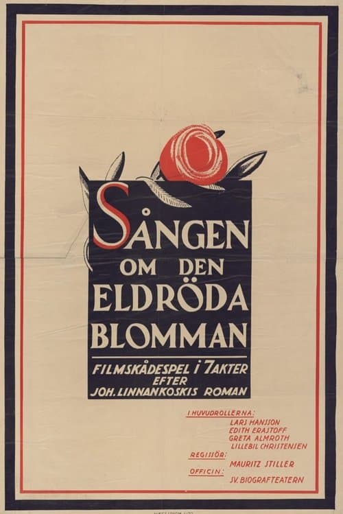 Sången om den eldröda blomman poster